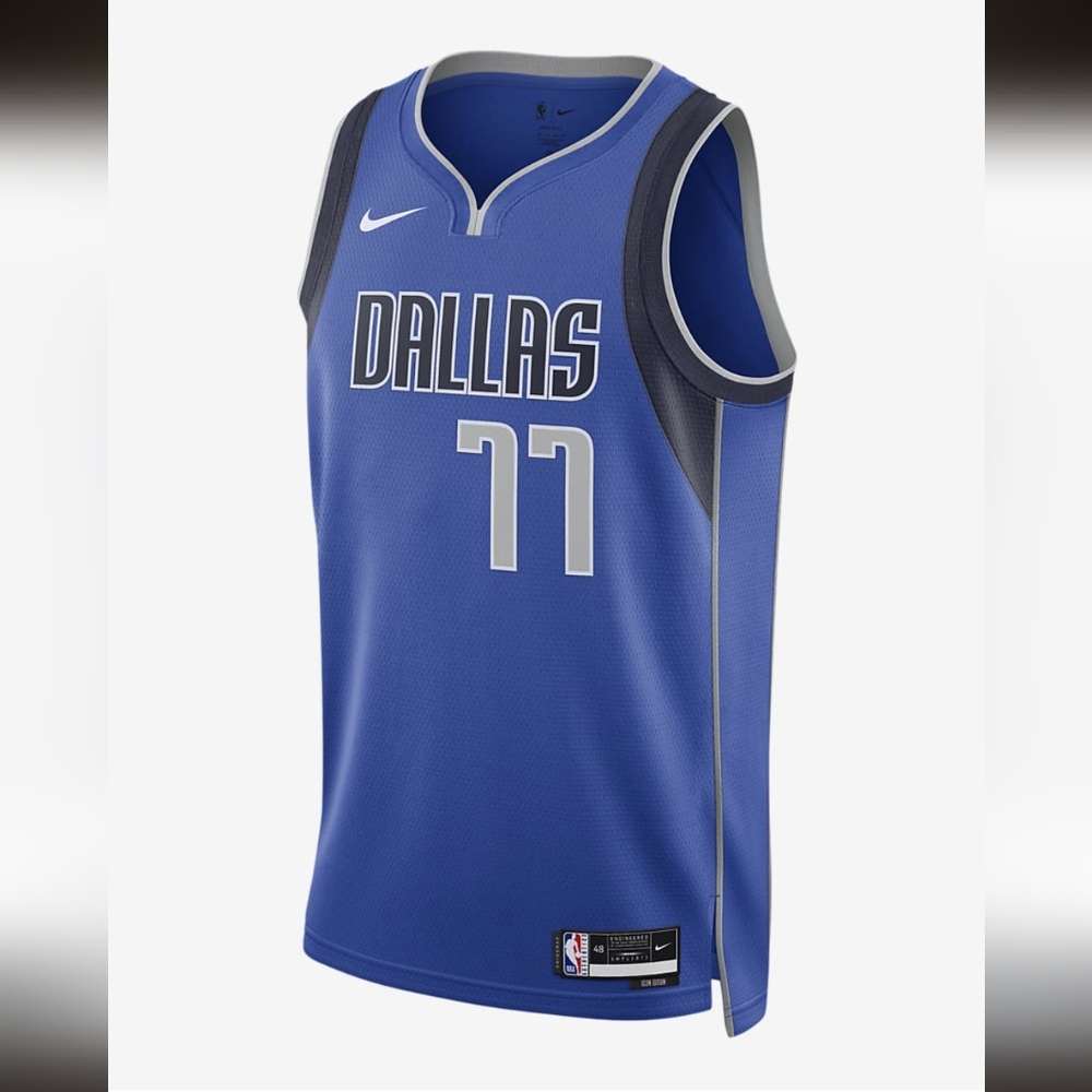 Nike Dallas Maverick Luka Dončić 77 AUTHENTIC NBA Blue Basketball Jersey